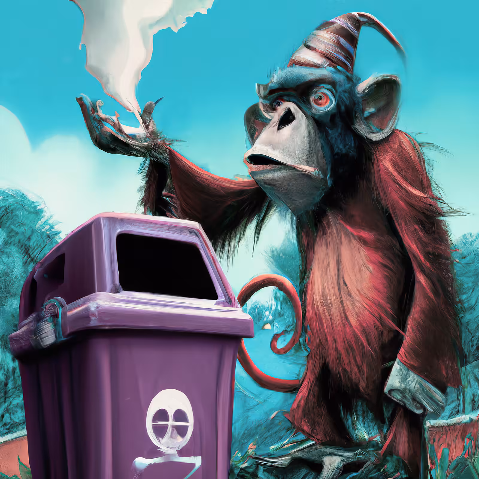 The Magic Blesser of Trash Cans
