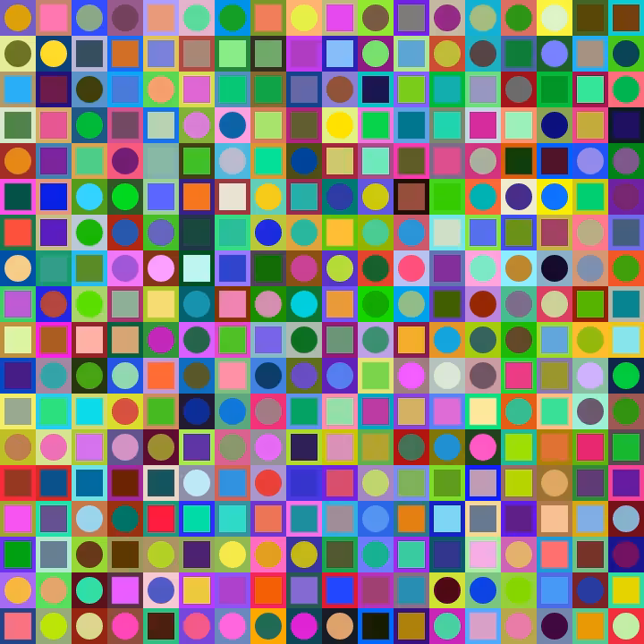 Square Dot Composition #219