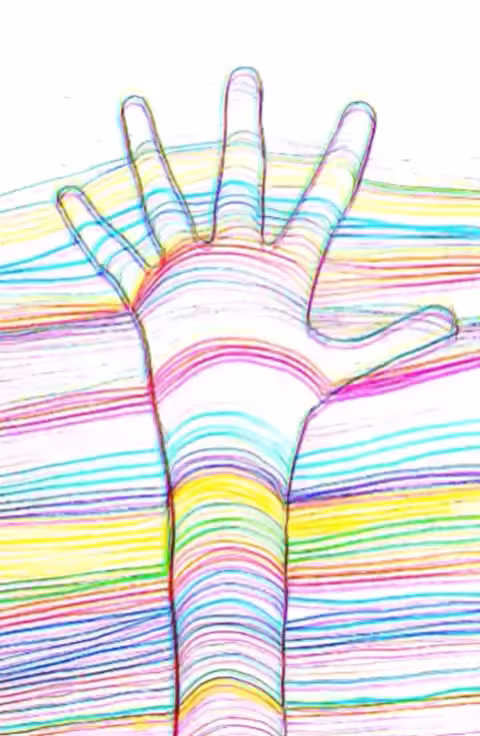 Three-dimensional hand