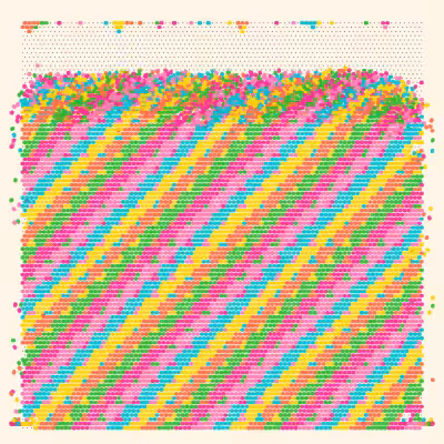Falling Mesh Paintings #1