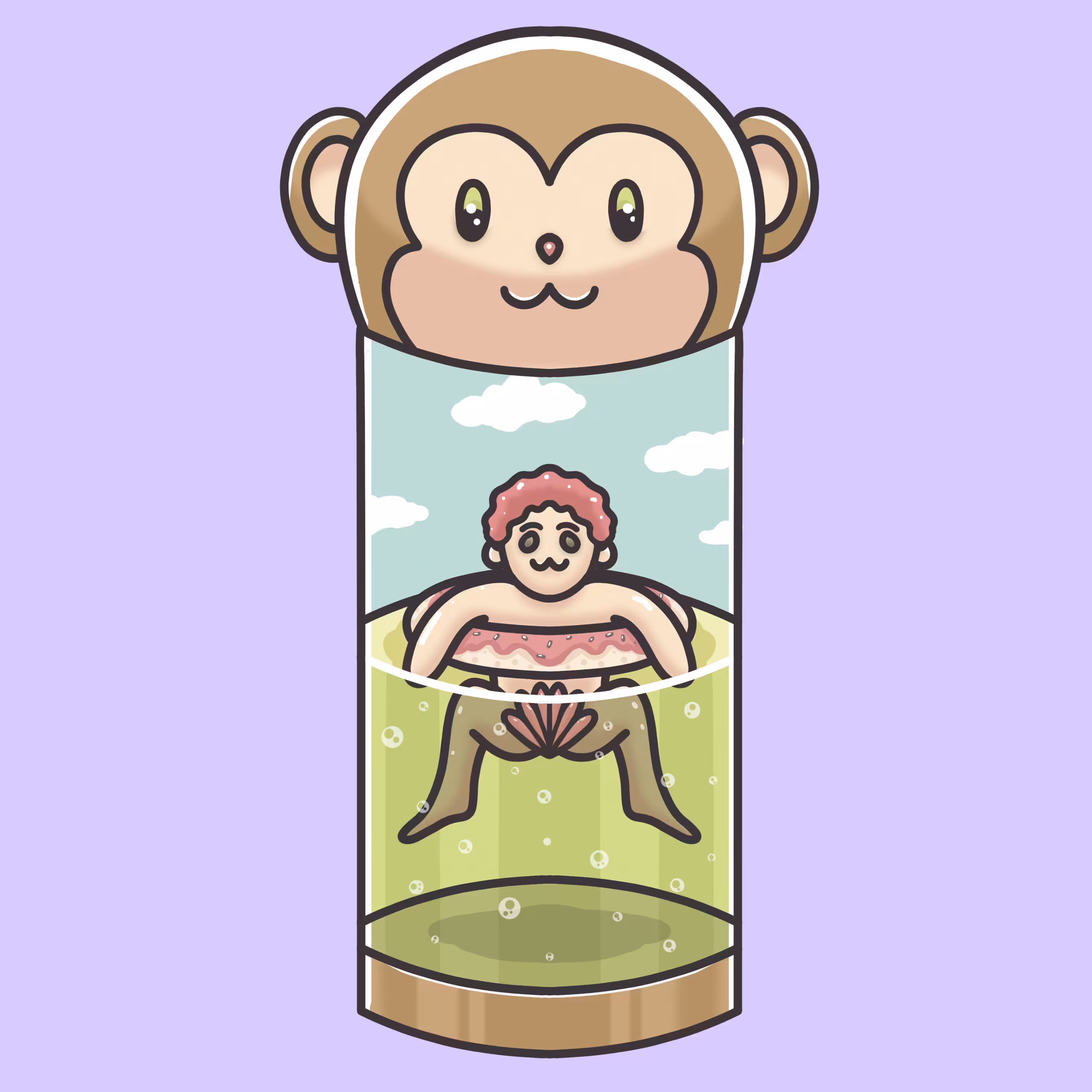 Drink Bottle Monkey