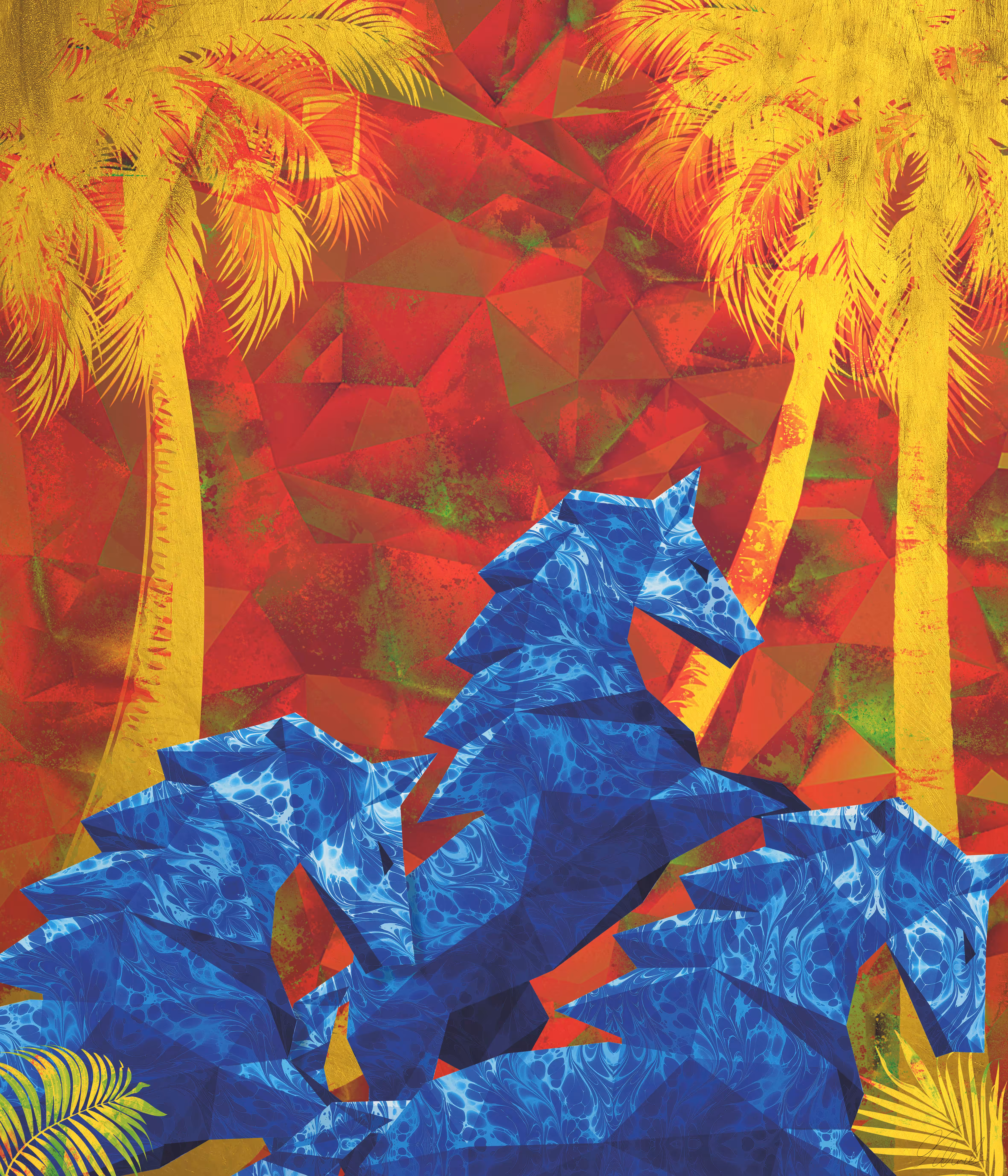 Blue Horses
