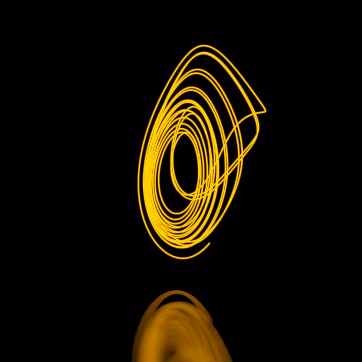 Generative Neon Strange Attractor - RF#3