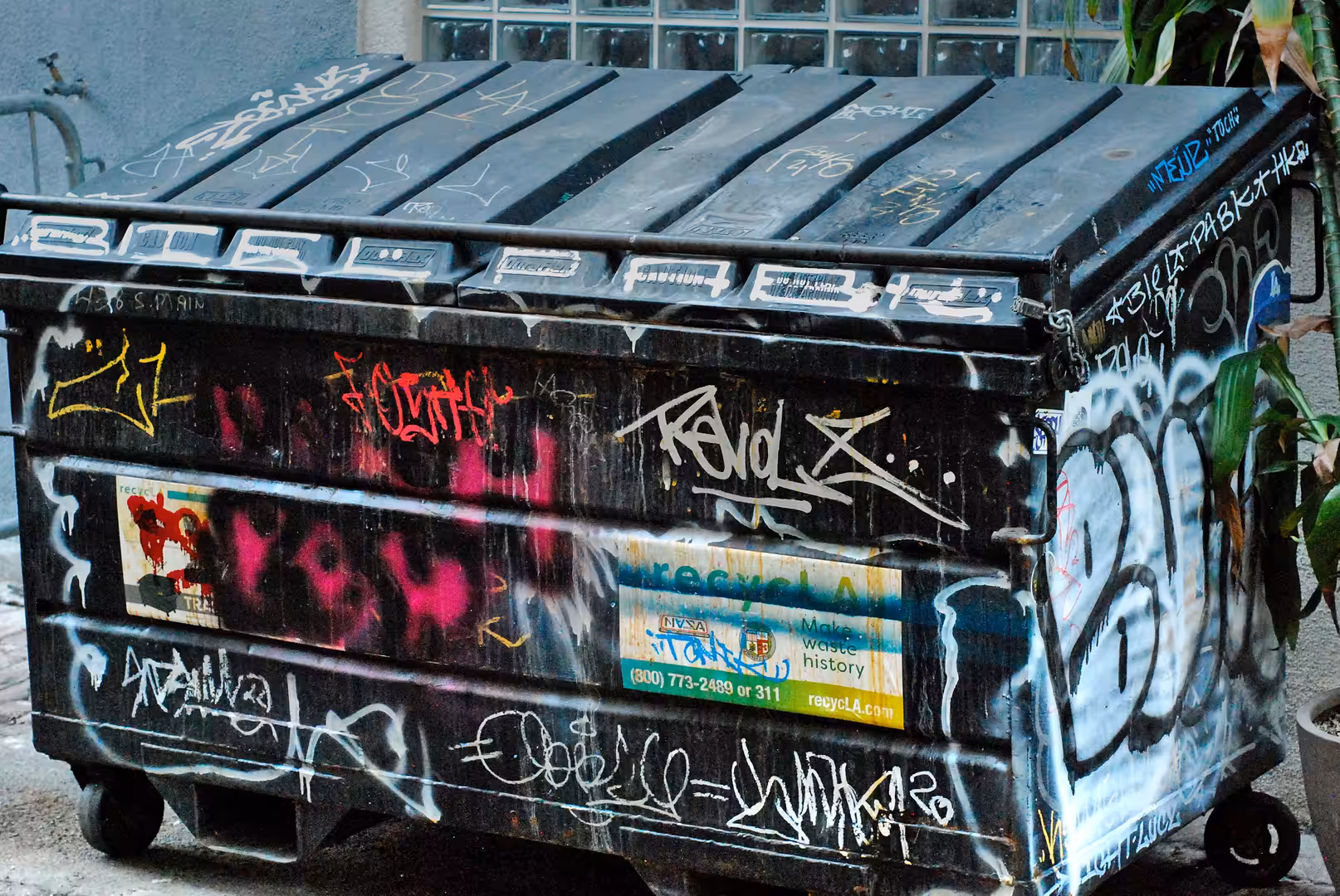Dumpster of Los Angeles Indian Alley