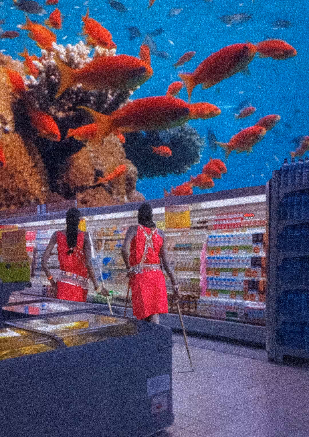 Maasais in the supermarket 