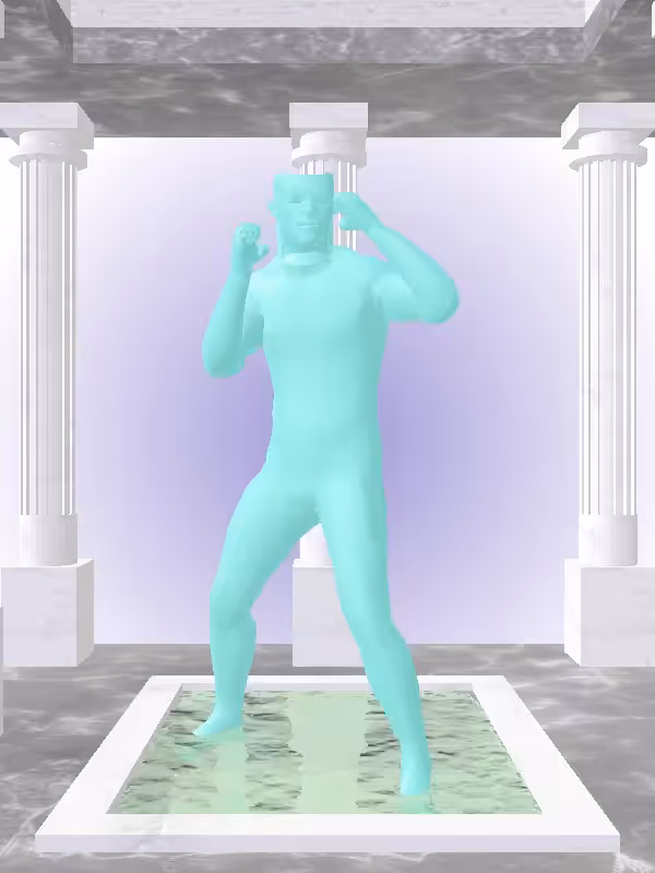 HeavenComputer: The Punching Minty Green Man #5335