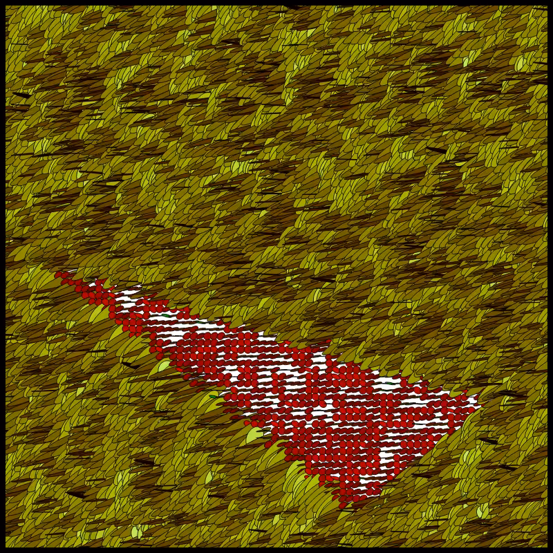 Flow Field Circles Triangle #40