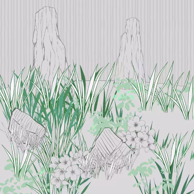 Wild Grass and Rubble