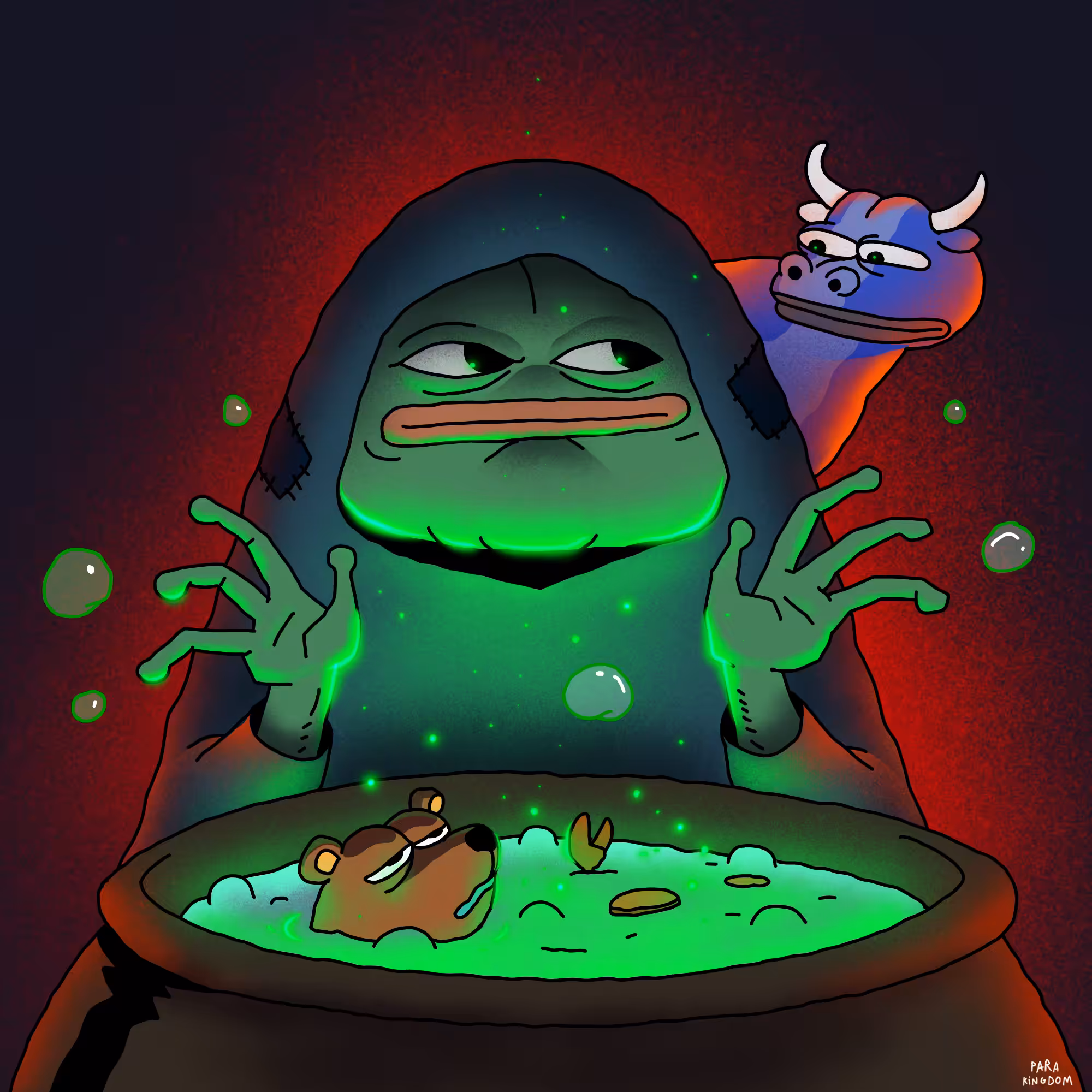 The magic of the frog witch