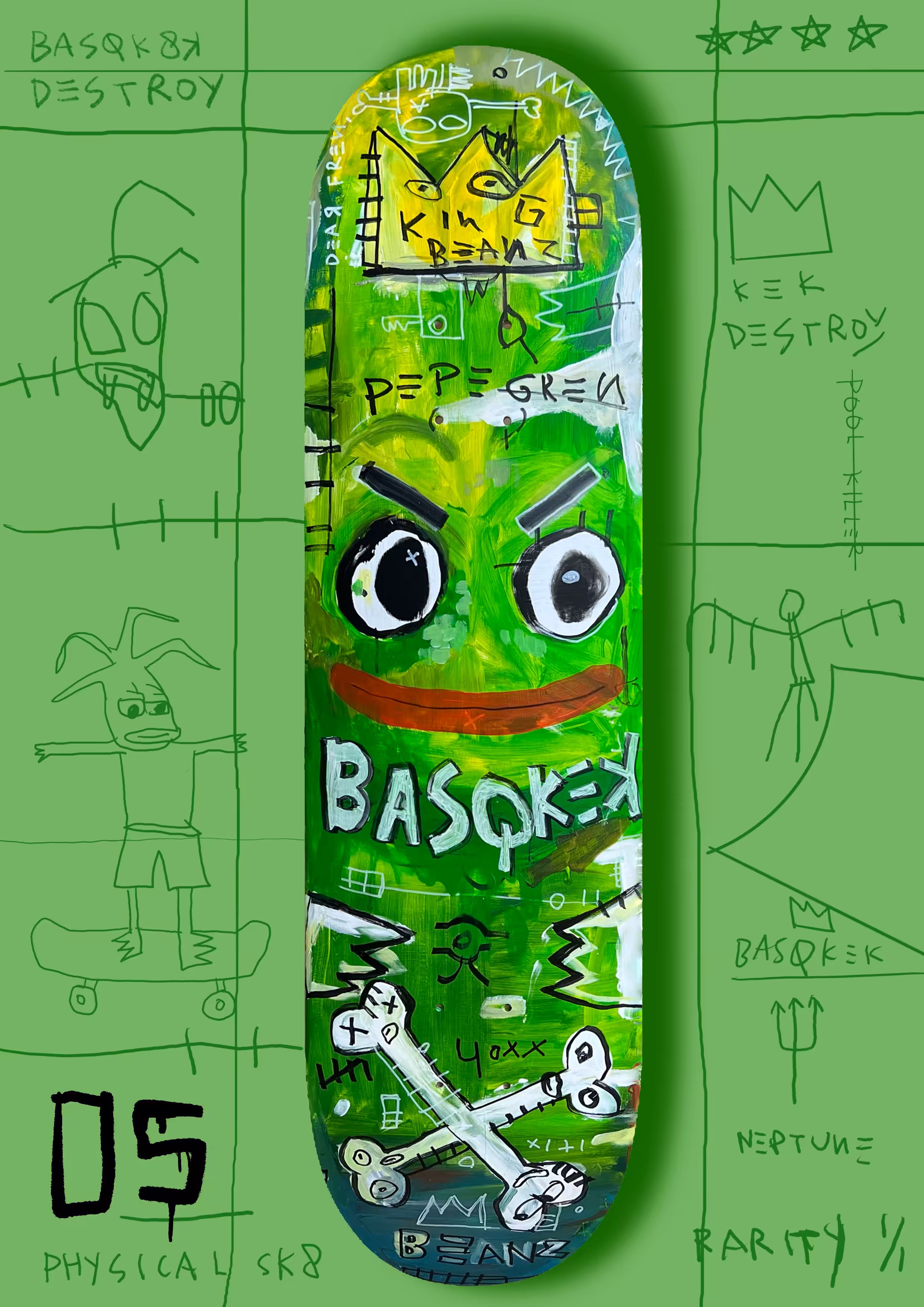 Basq-SK8K Deck 05 - BASQKEKBEANZ