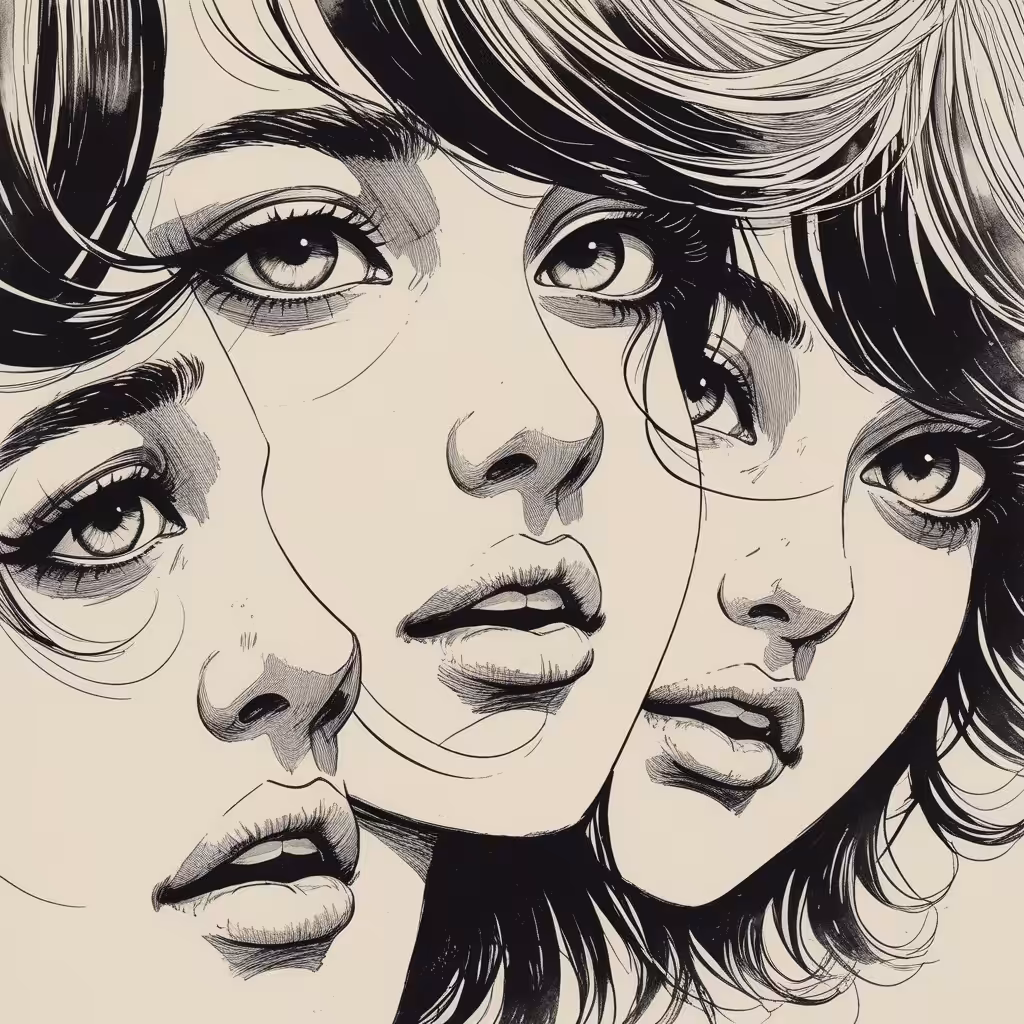 The mask of a lonely girl