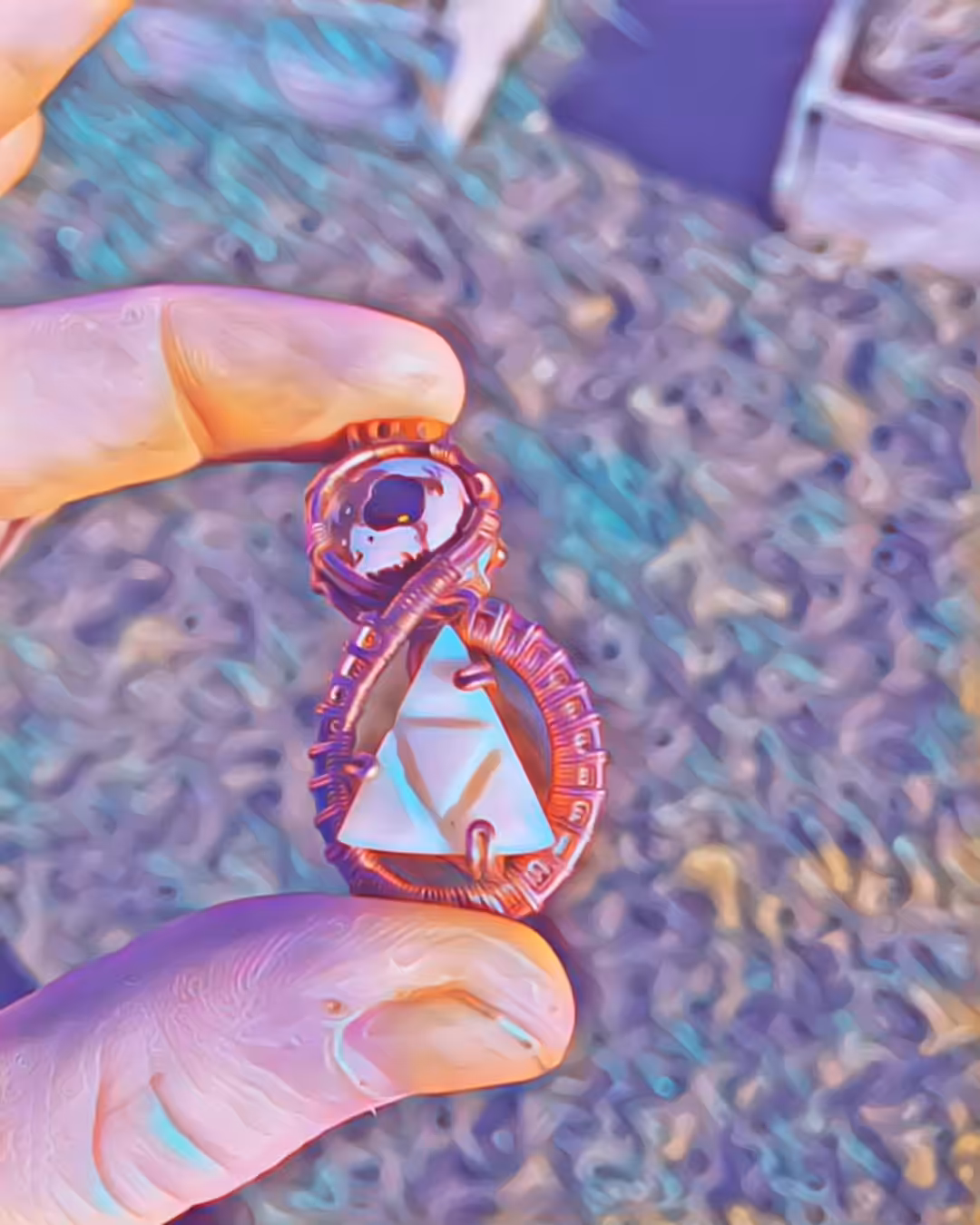 "LIFE" Custom Opal Pendant