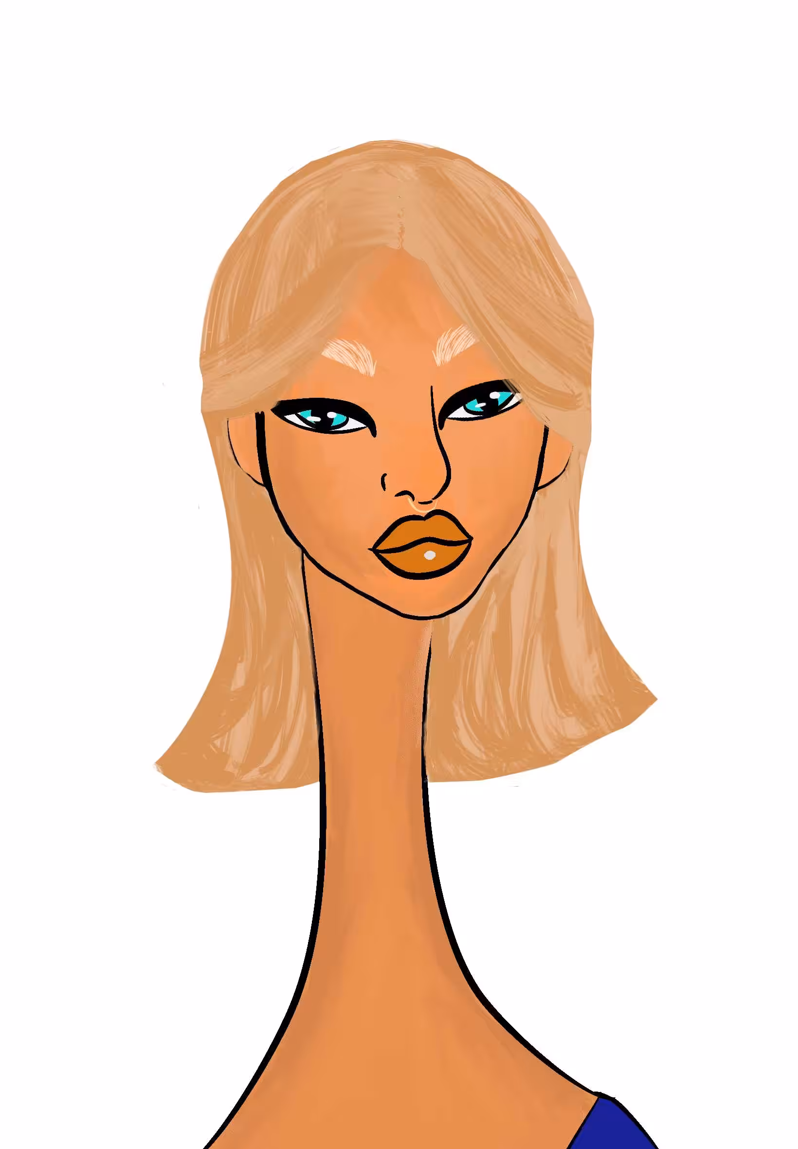 Long Neckie Ladies: Long Neckie Lady #2444