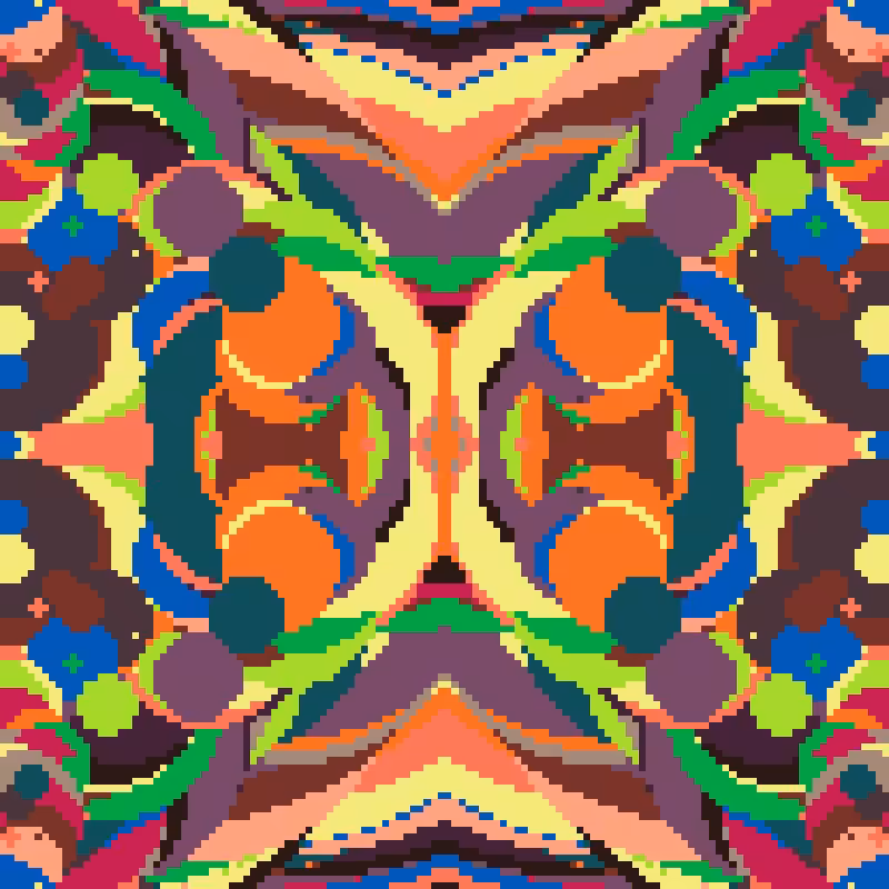 Rapid Psychedelic Inkblot Test Generator #82