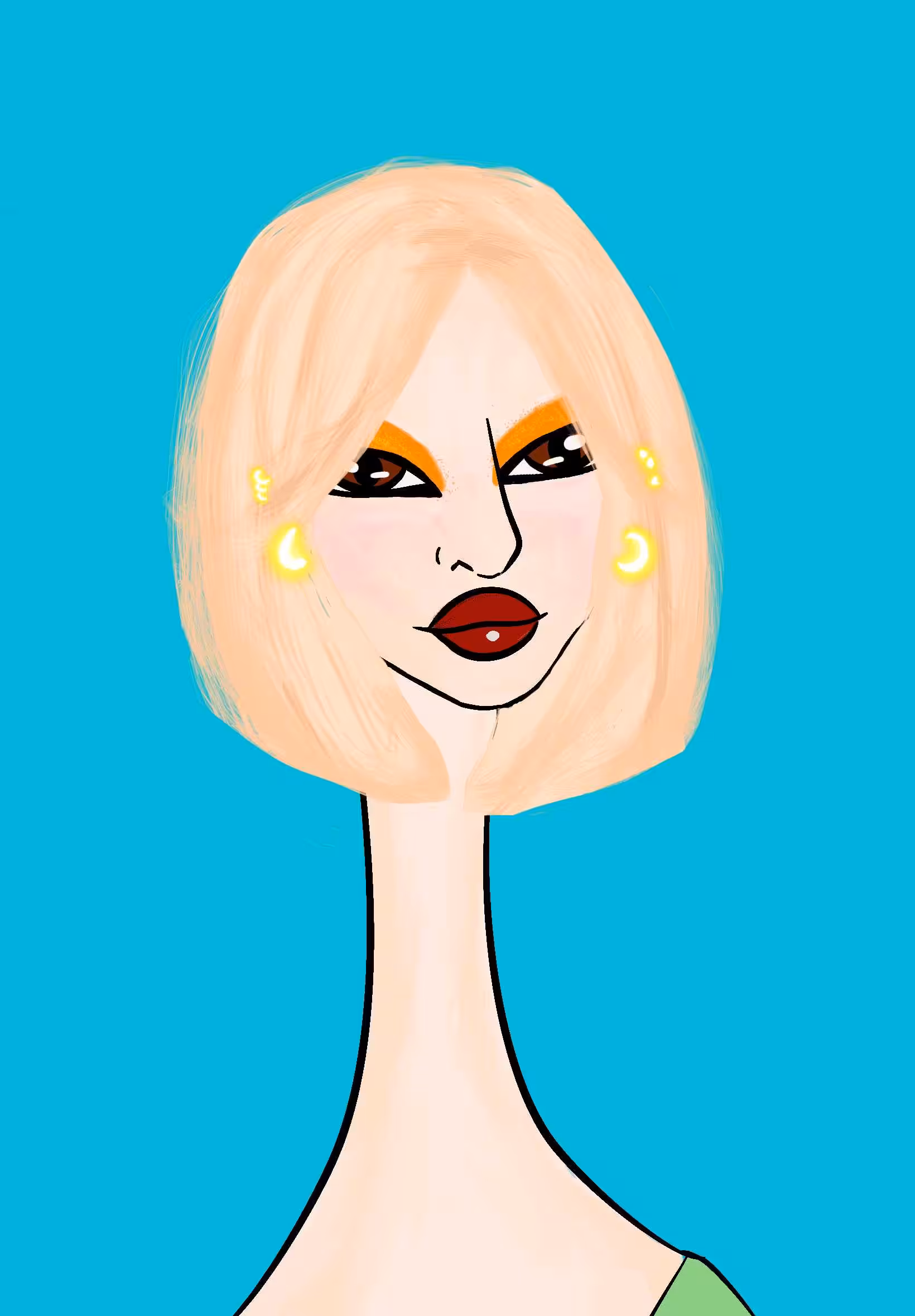 Long Neckie Lady #2156
