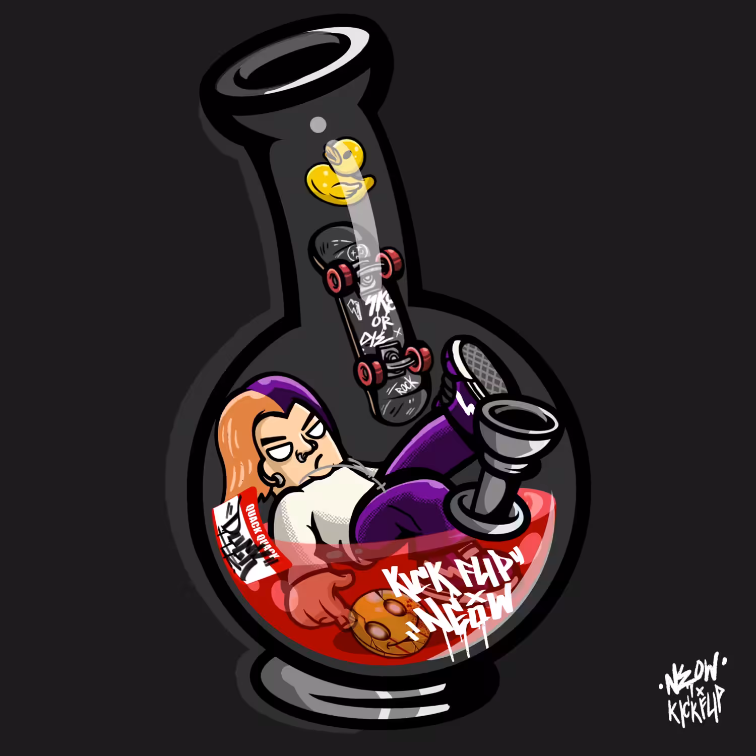 KICK FLIP IN DA BONG