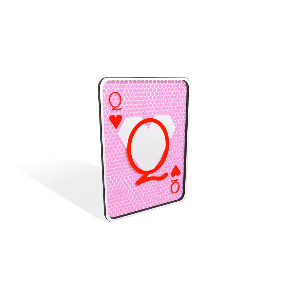 Queen of Hearts : Tezicana Playing Cards