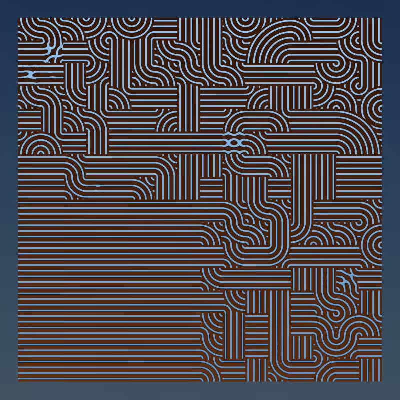 Ever-evolving Truchet #55