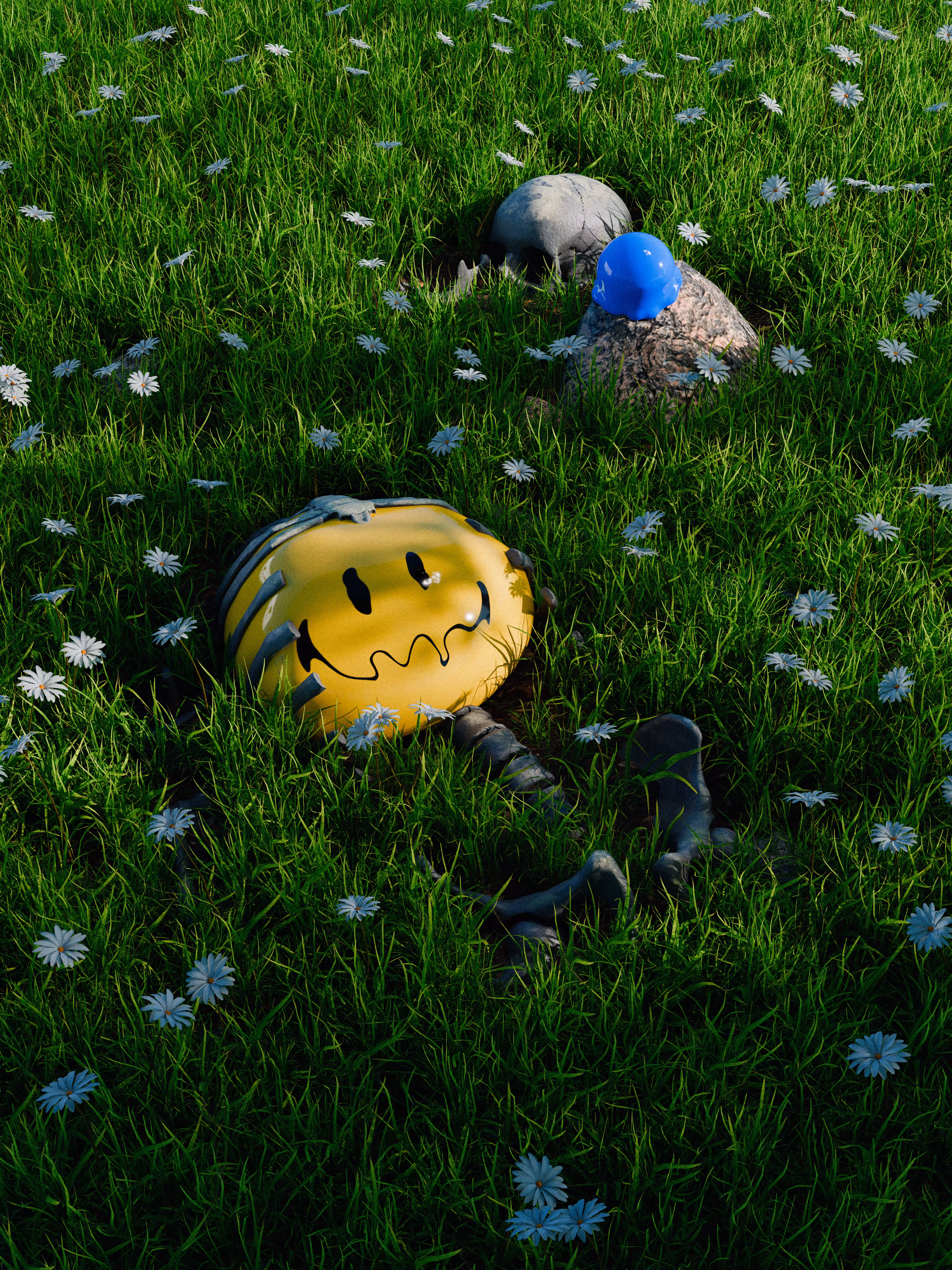 He was advised to "touch the grass"