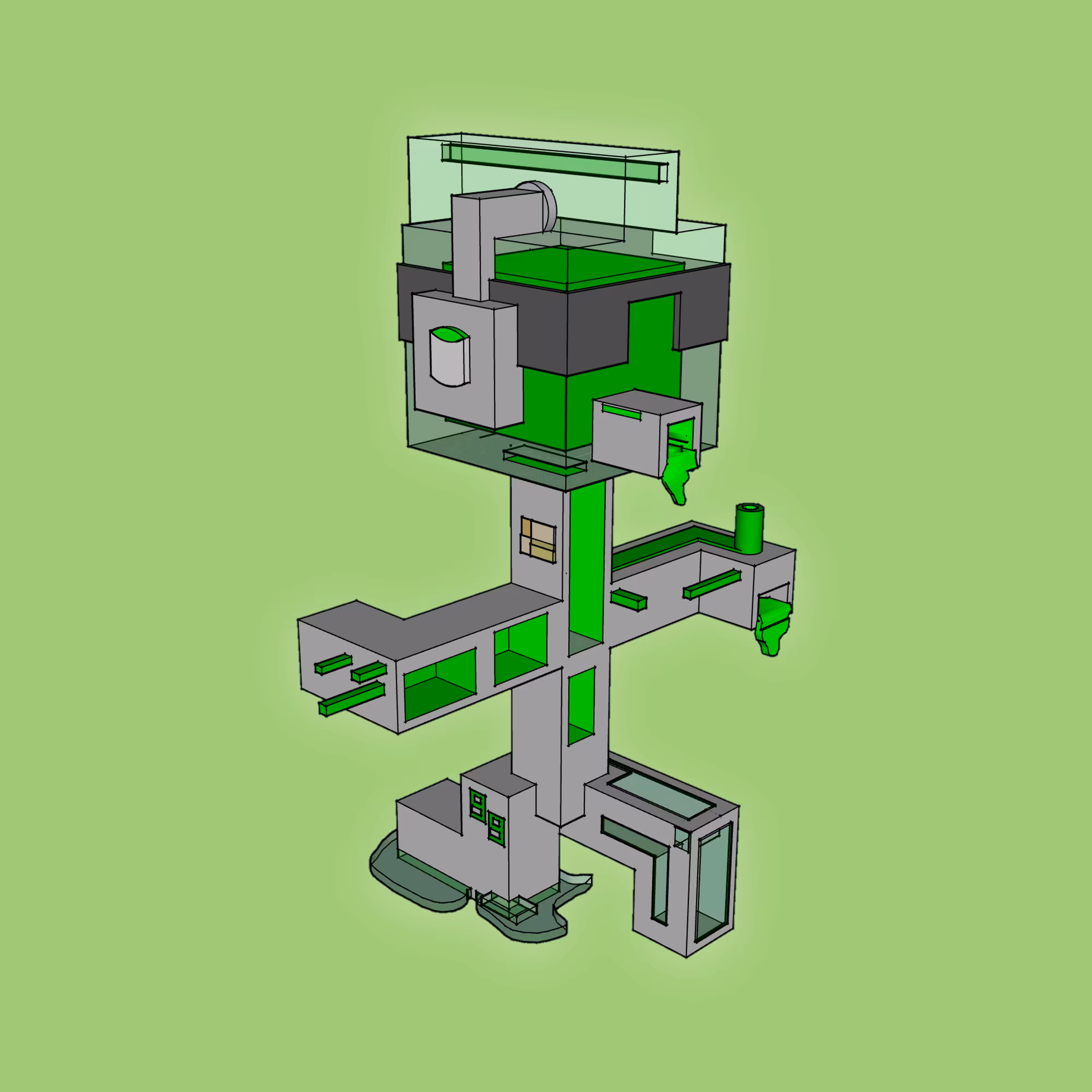 BrickBeads #3108 - NukeBrain