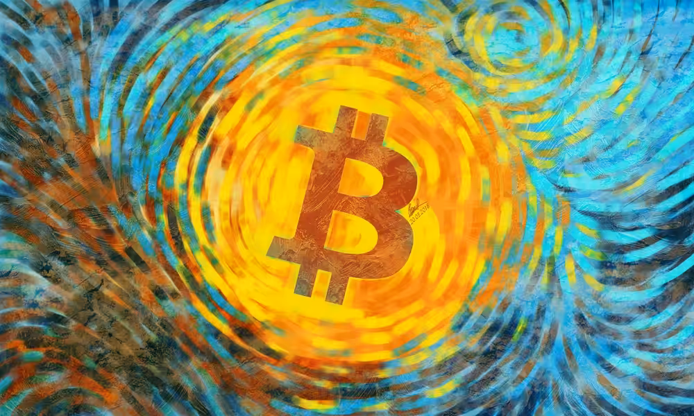 Van Gogh [Bitcoin Edition] Crypto Logo Art