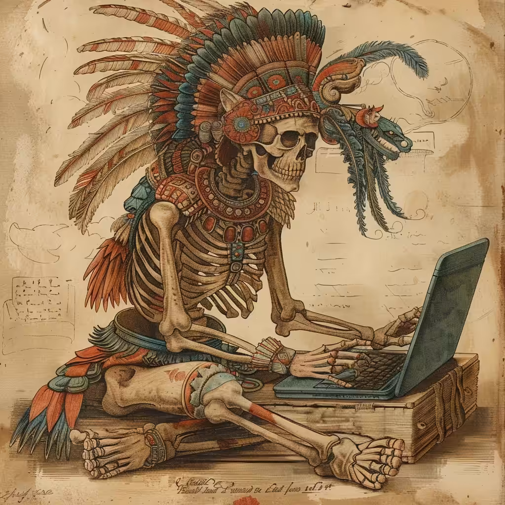 🪶💻💀Death in front of laptop💻🪶