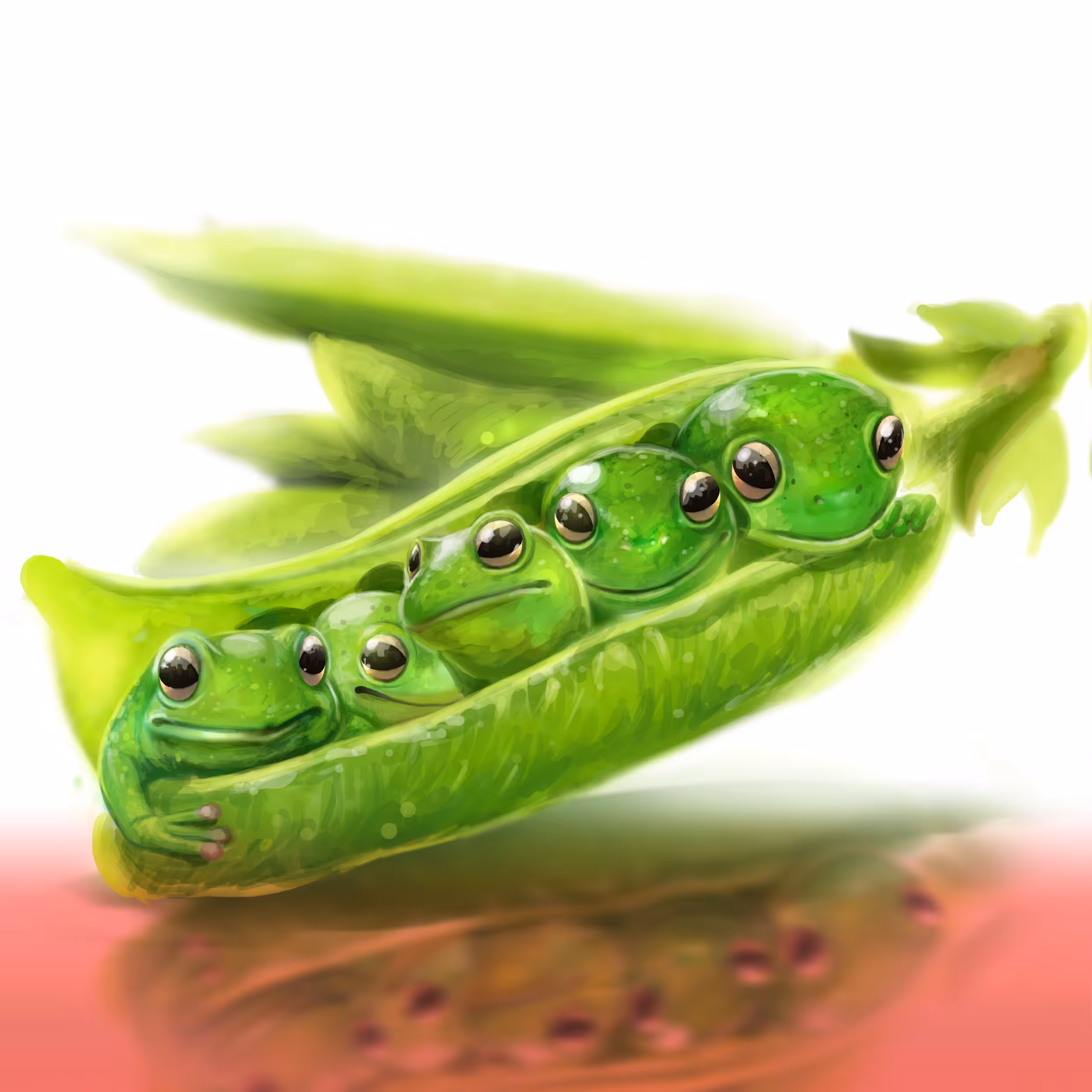 fruit festival: frog peas     