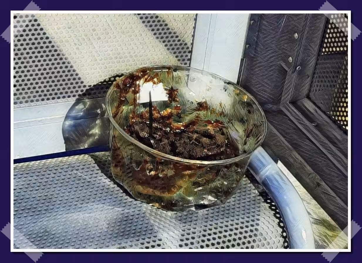 Mostly Eaten Cake at Bus Stop