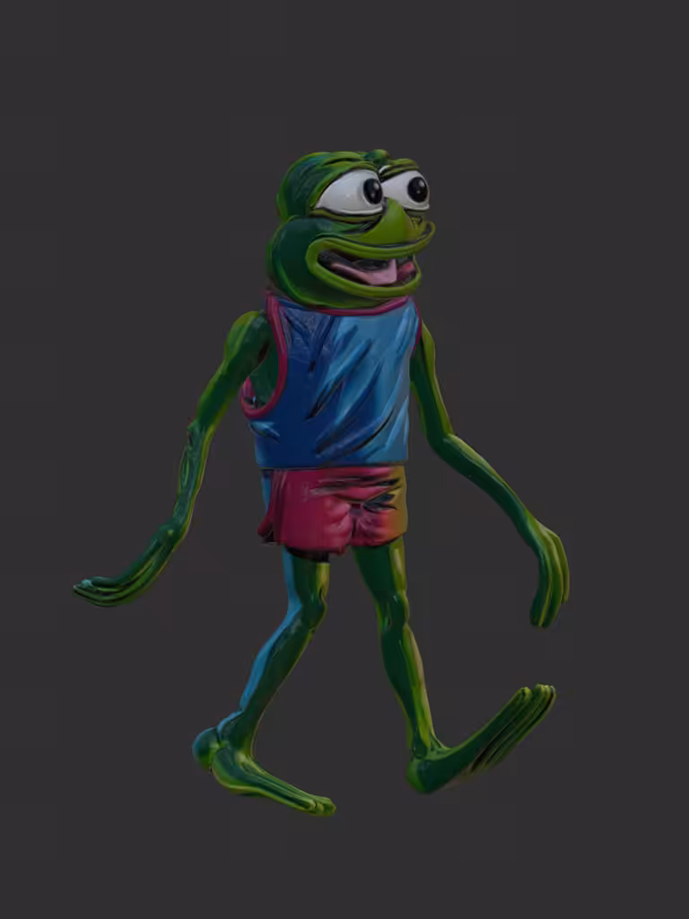 “Feels Good Man” by Matt Furie - Sculpture by Daiana Lazzarin