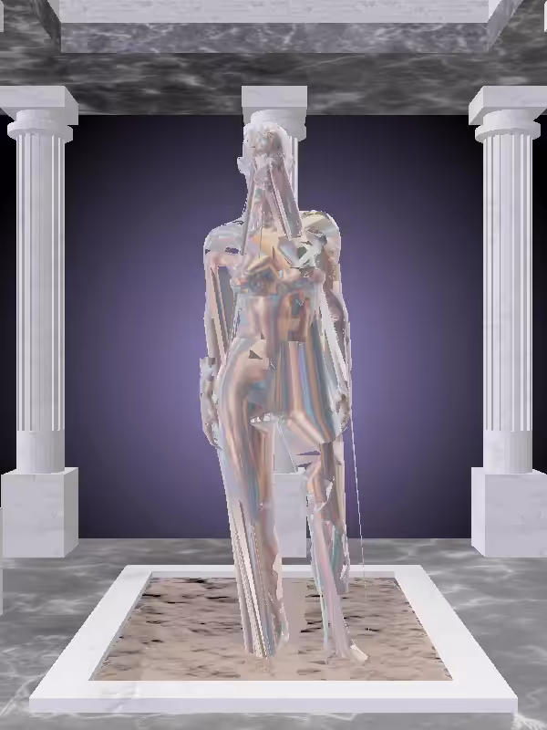 HeavenComputer: The Excited Holographic Glow Woman #376