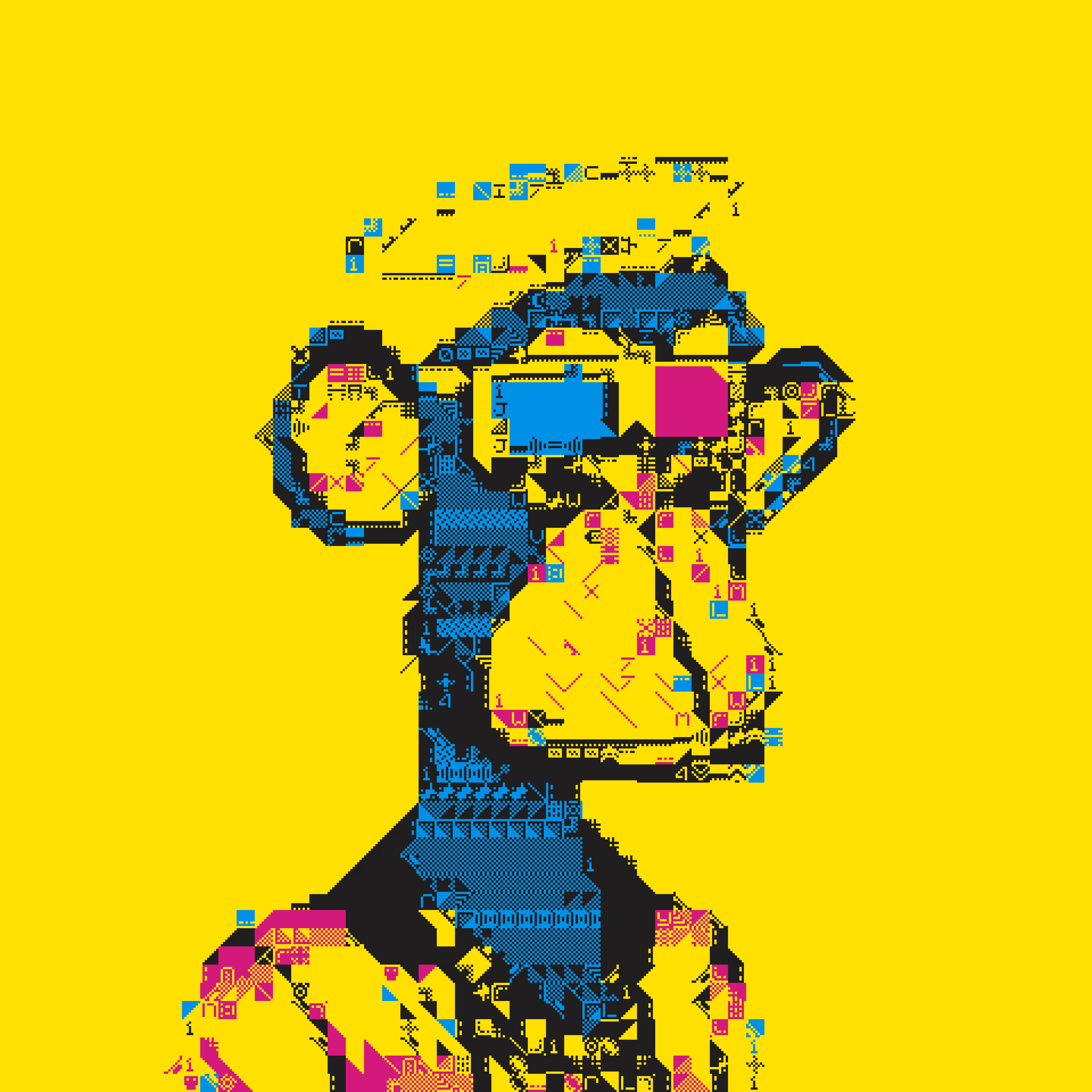 3D CUBIST APES #11