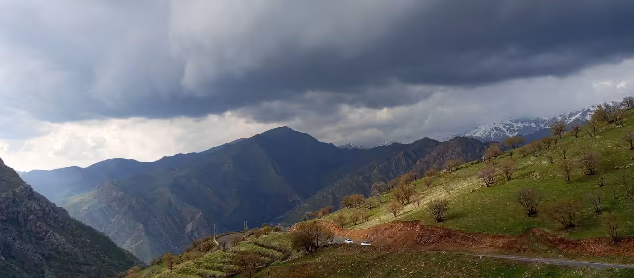 A Path Through rainy Peaks