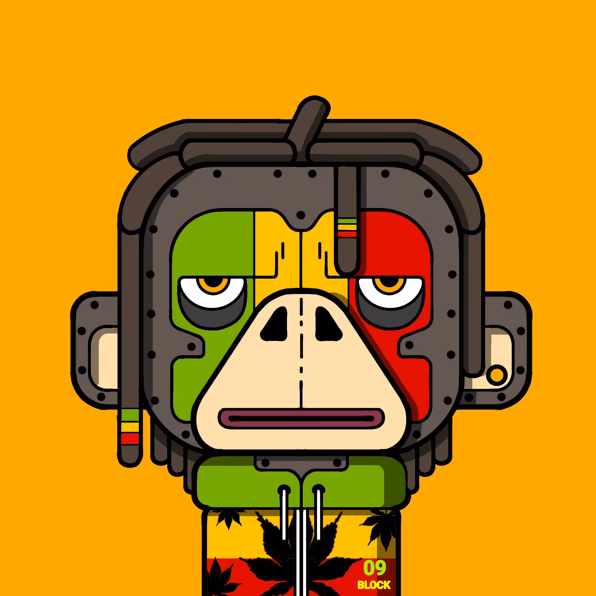 monkey block #009