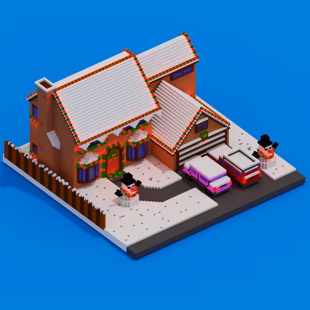 The simpsons christmas house