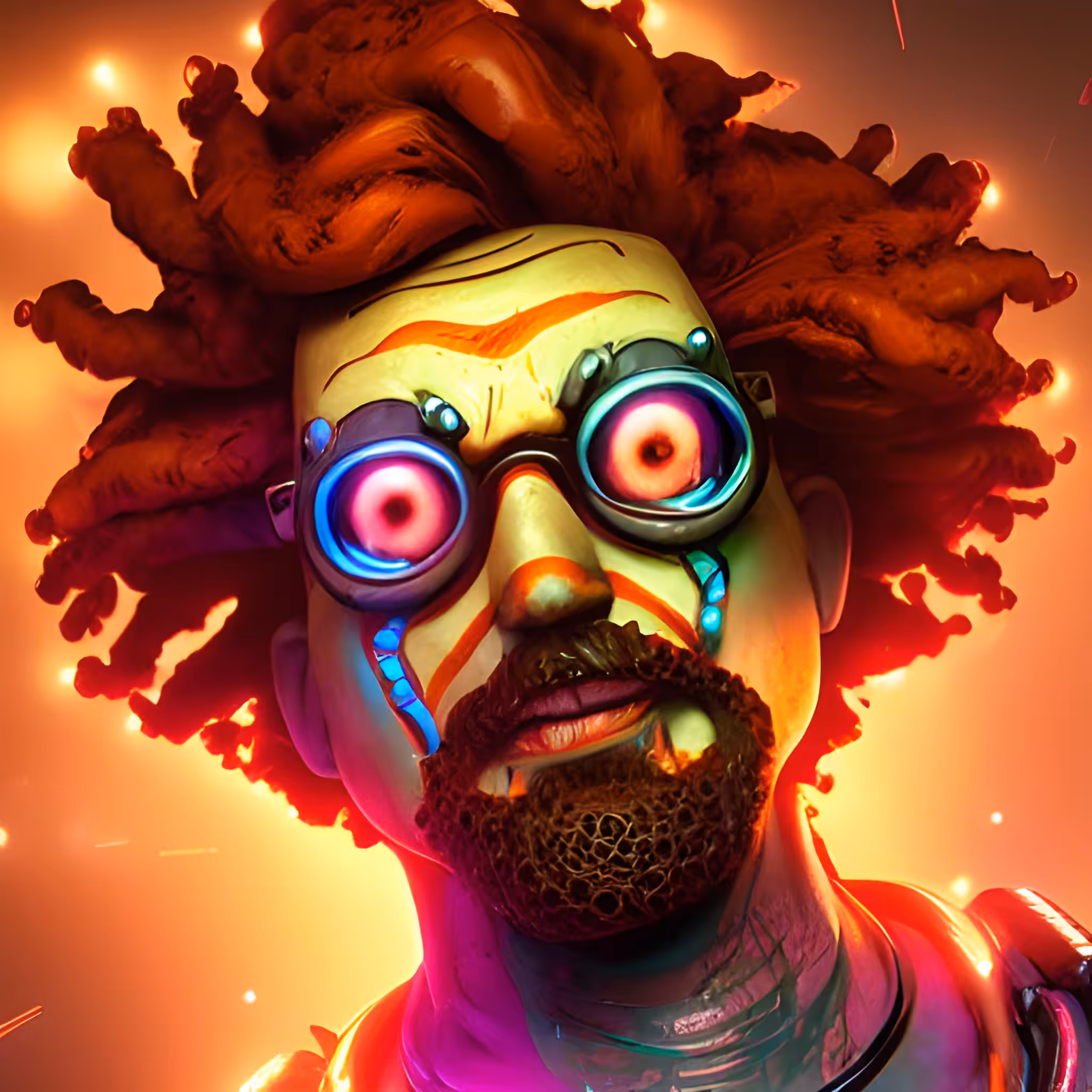 Crazy professor.