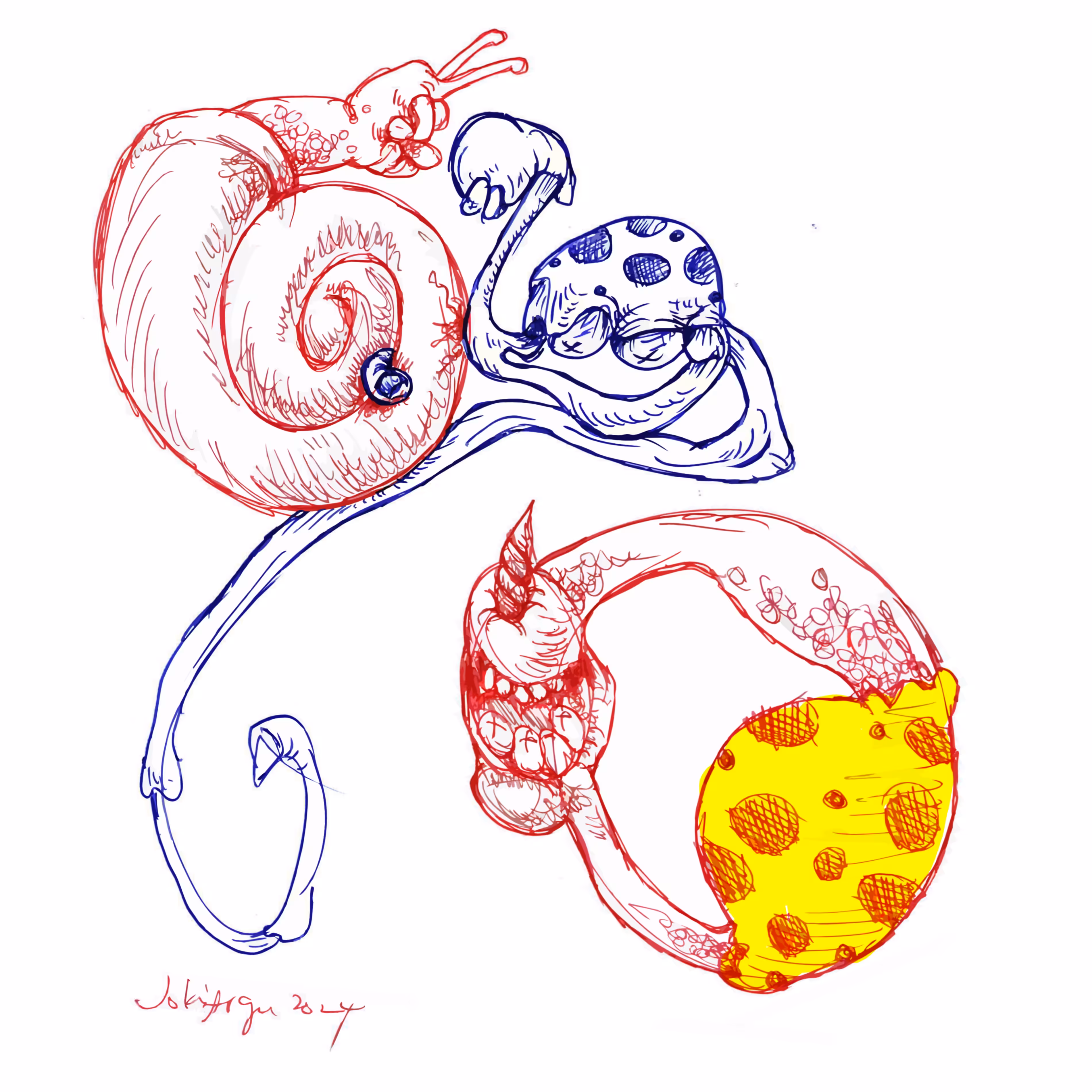 squiggles , whimsies and giggles: snail