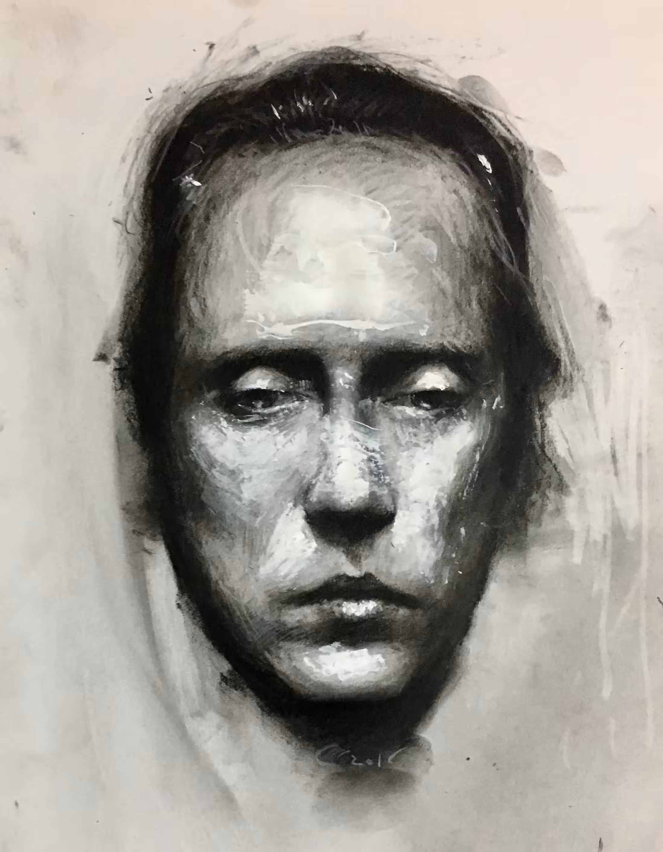 Long forehead