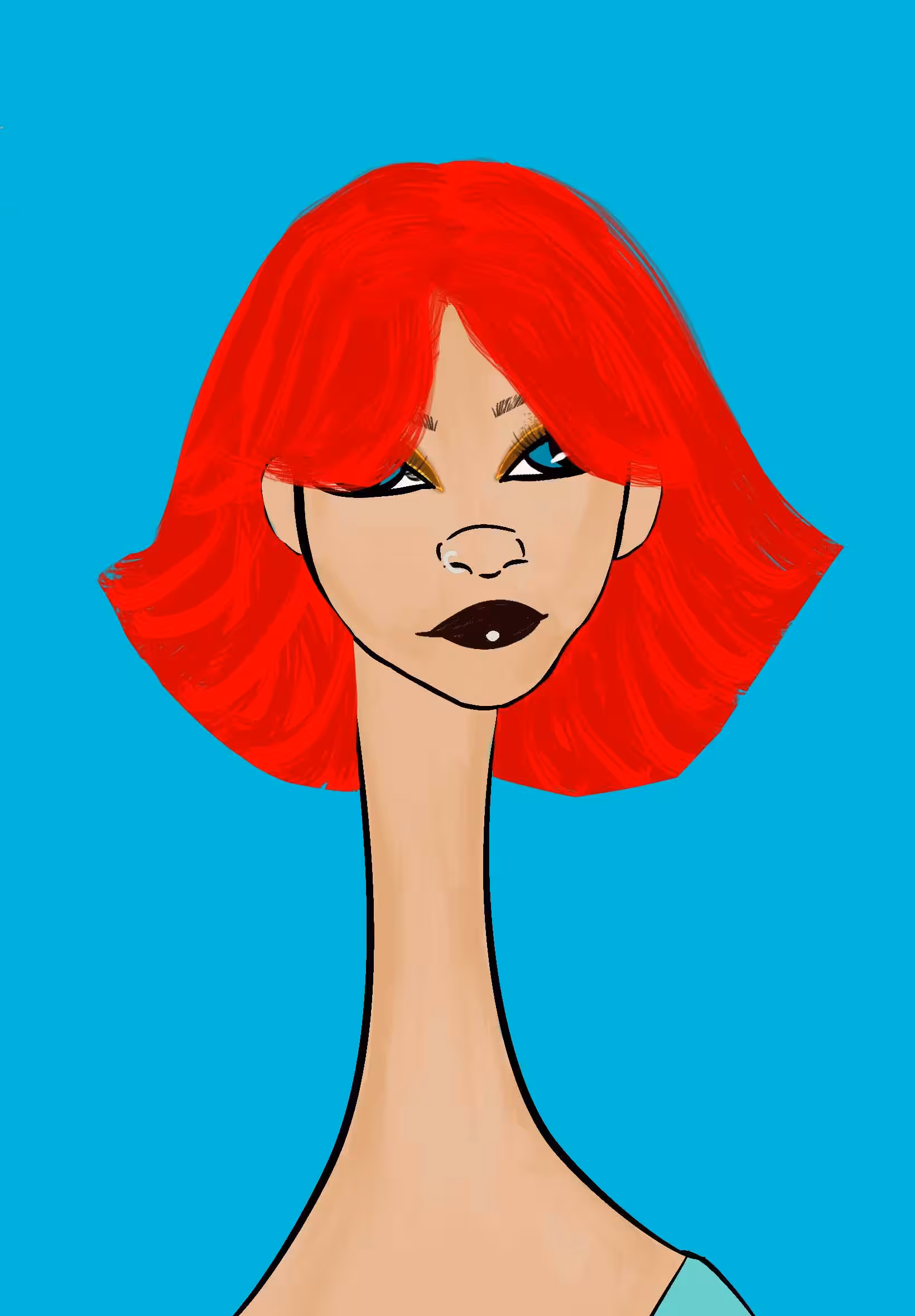 Long Neckie Lady #2178