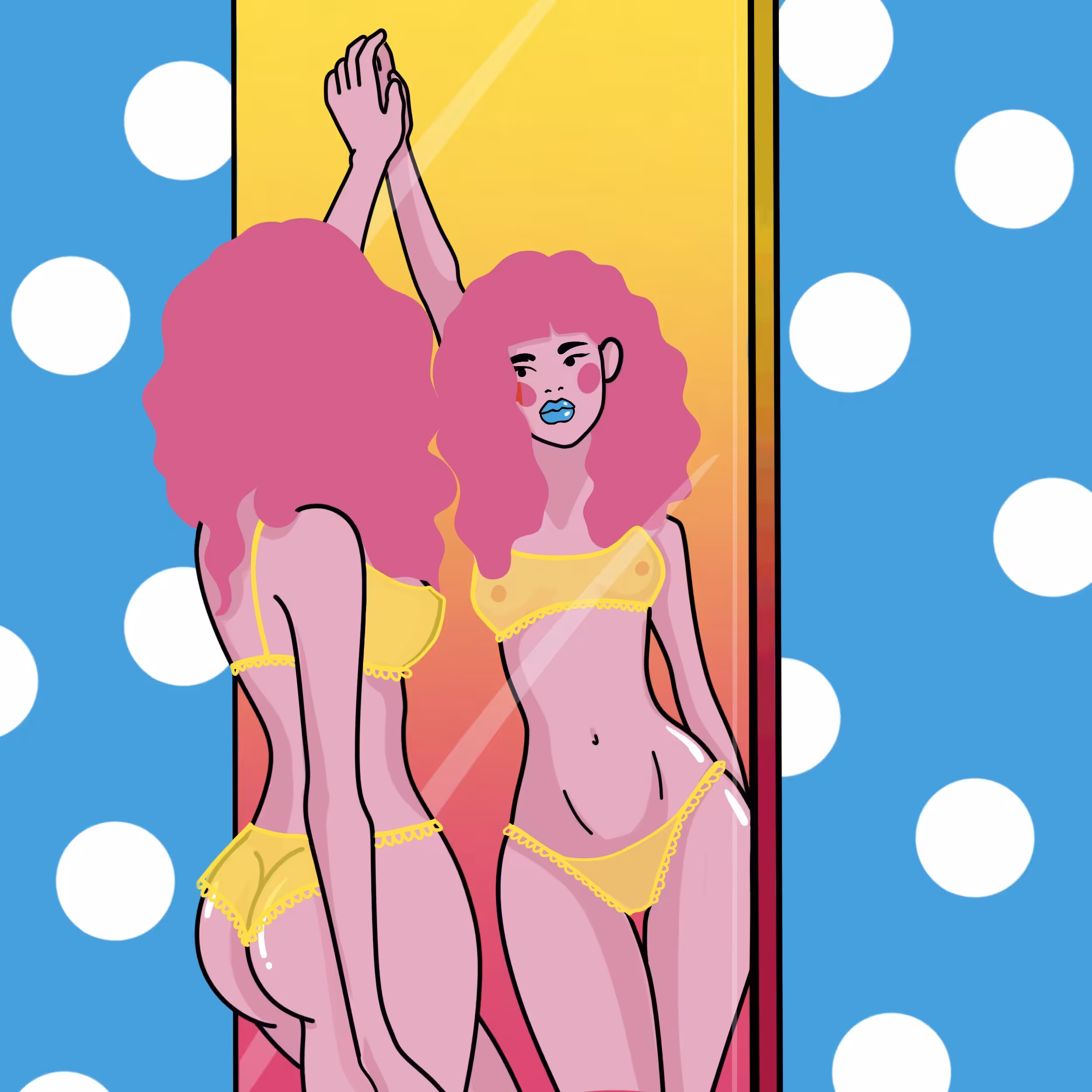 in the mirror