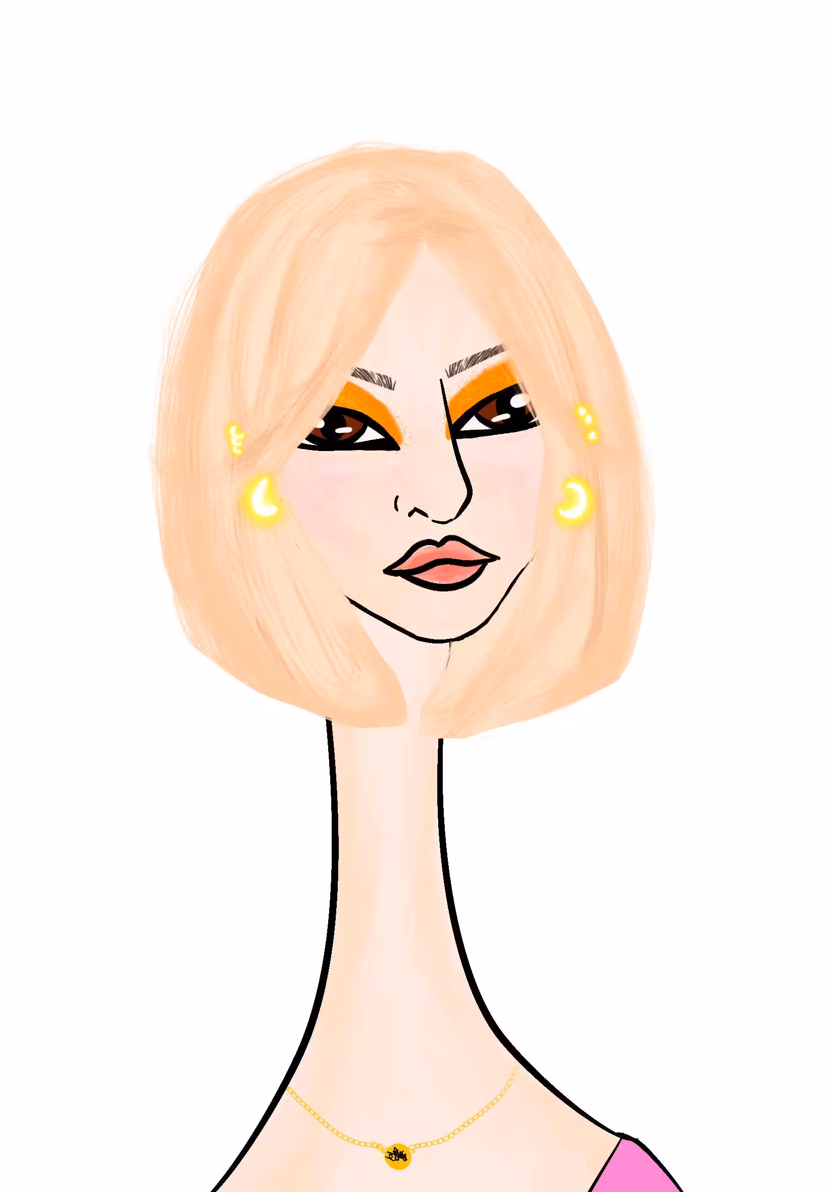 Long Neckie Lady #2215