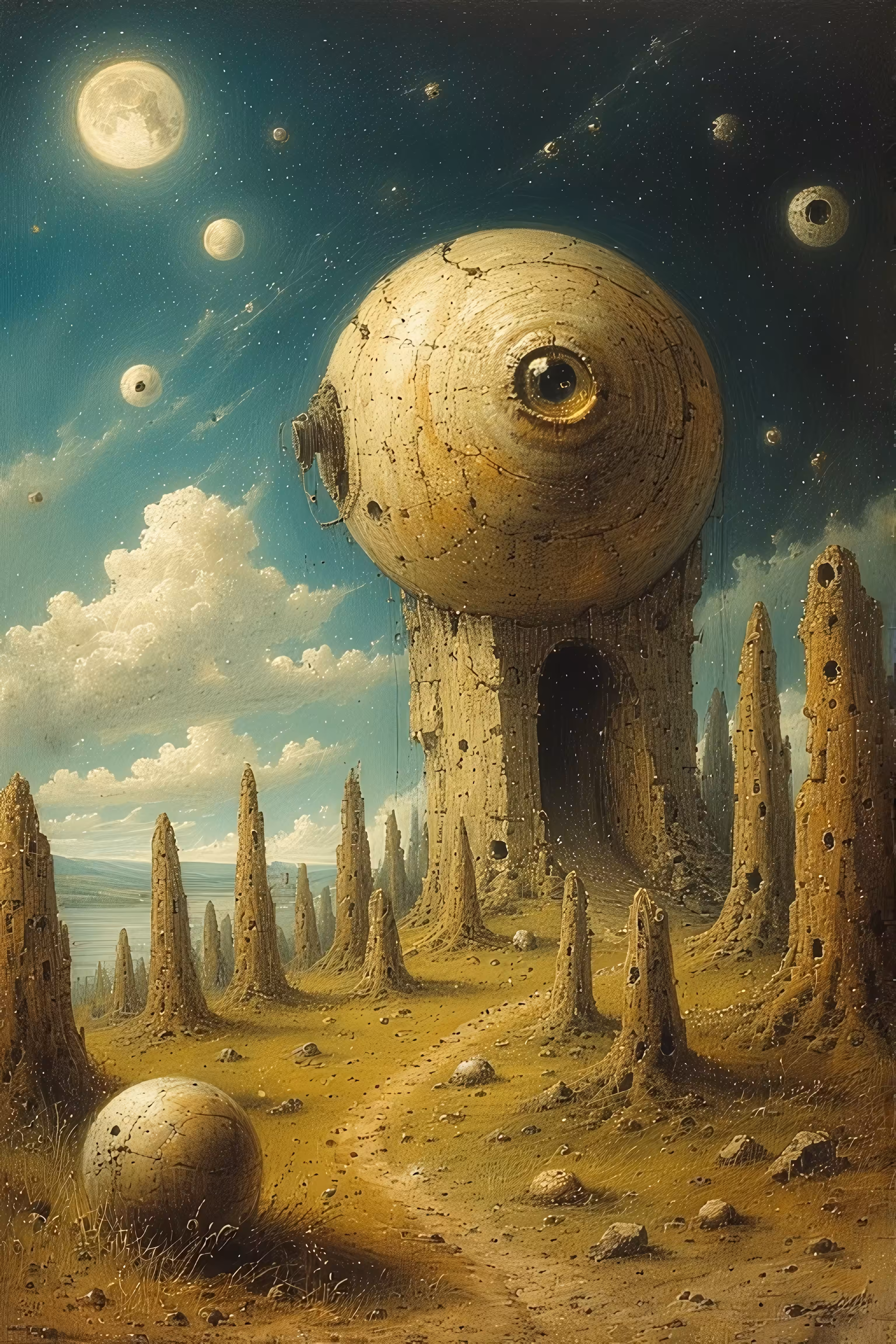 365 Brushstrokes of the Future: The Sentinel of the Spheres