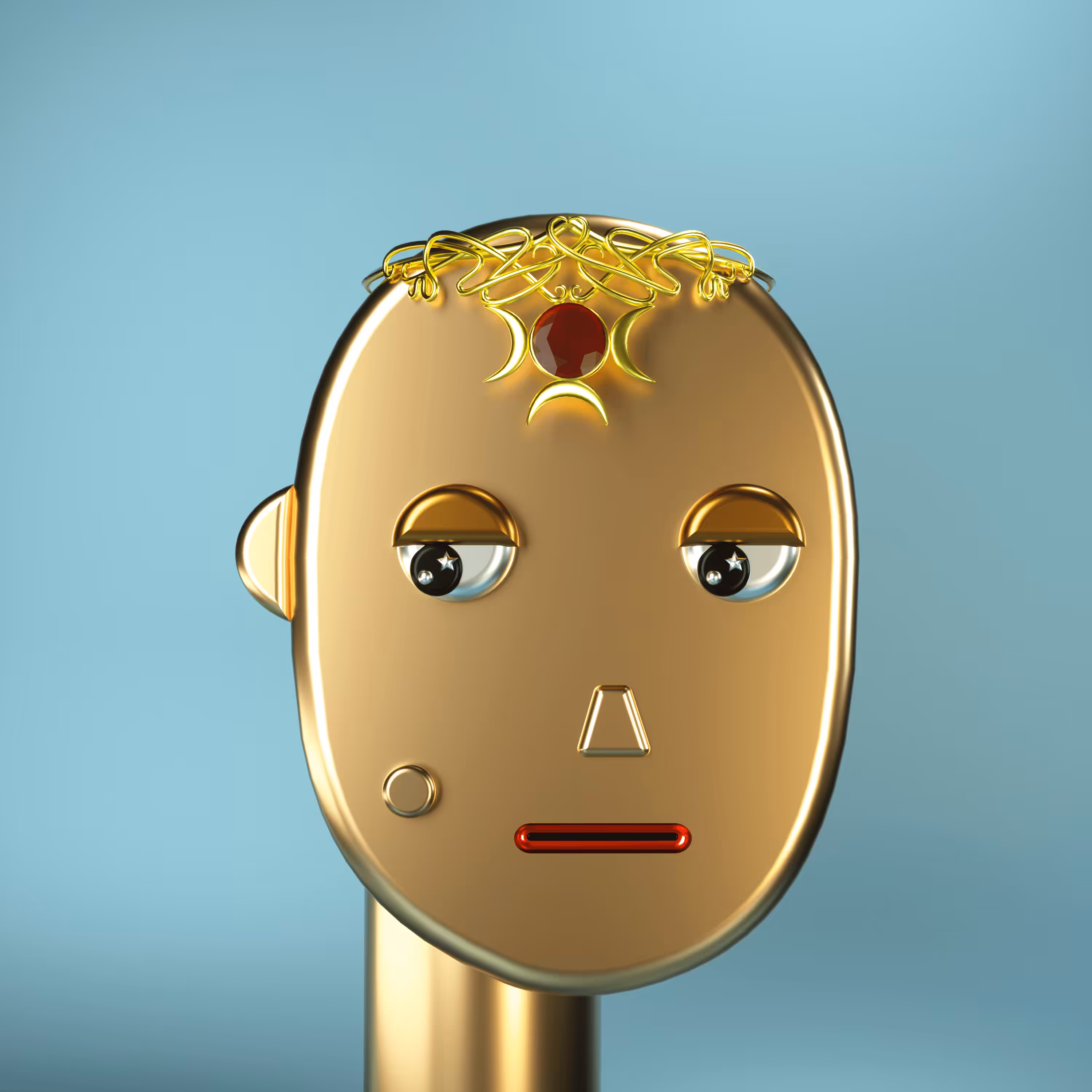 3D Chrome Punks: 3D Chrome Punk #0216