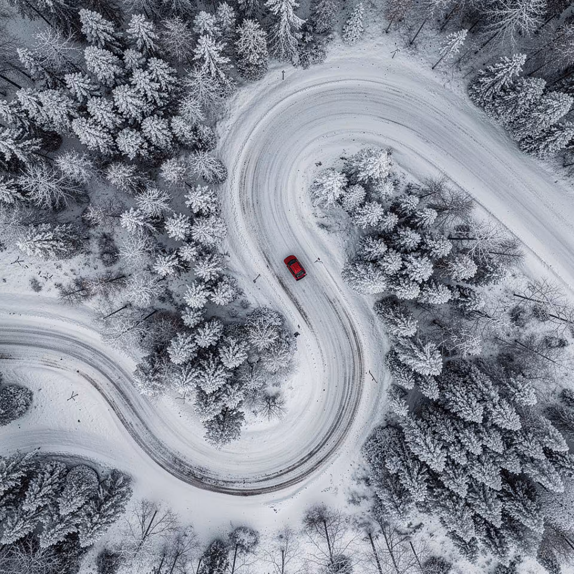 Snow path