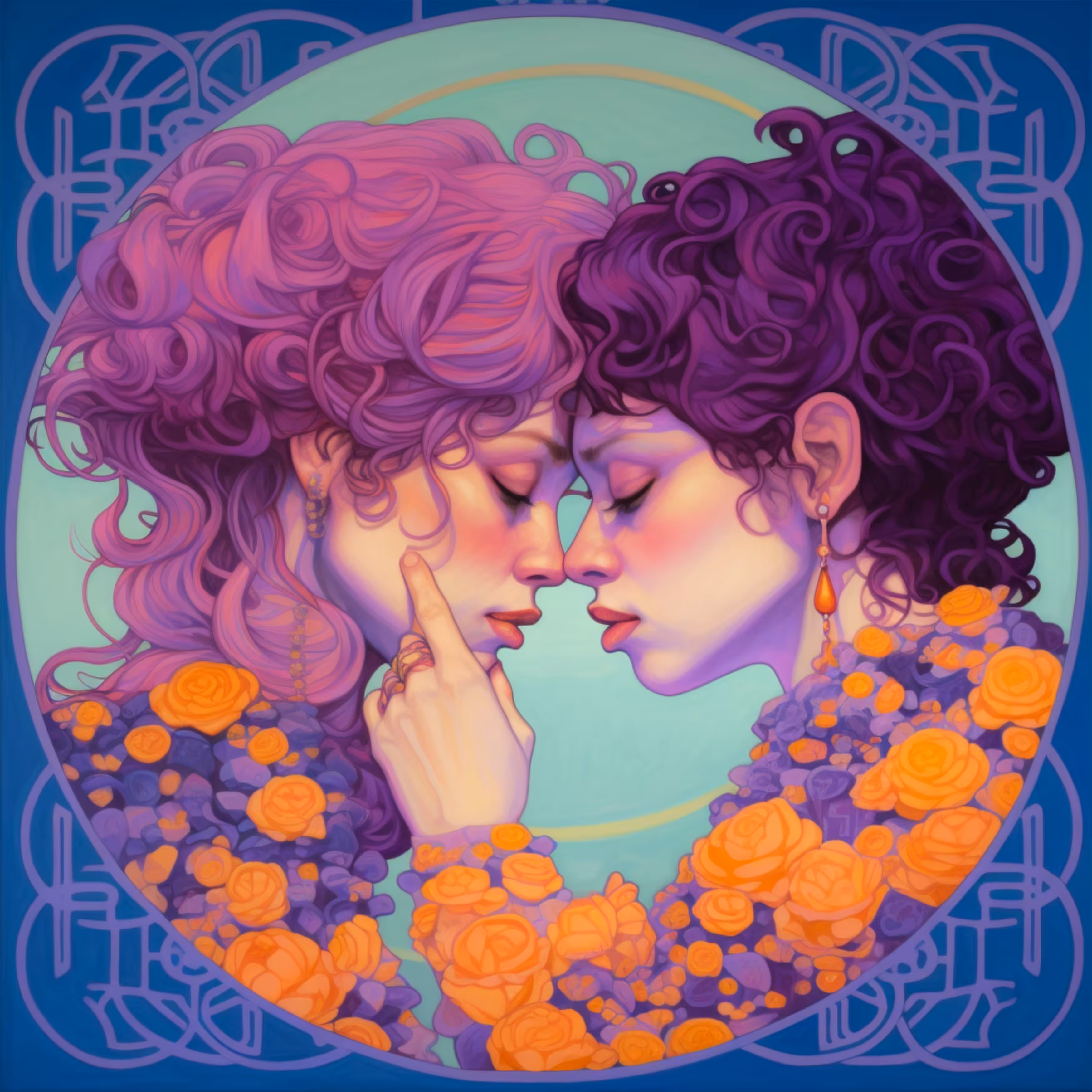 Love. Purple and blue