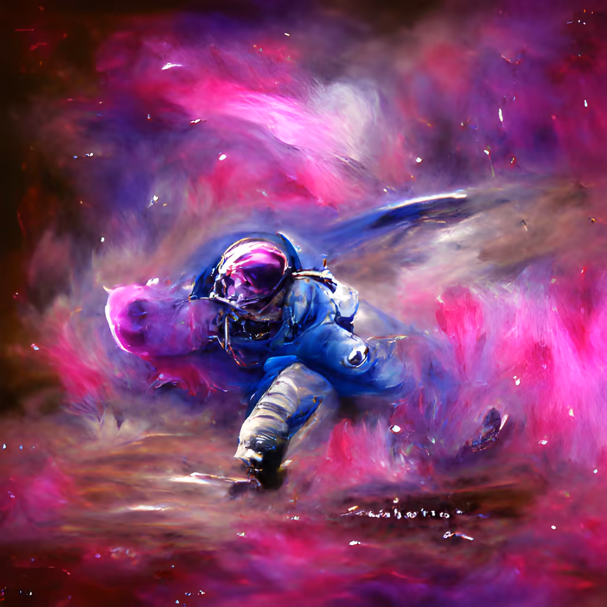Astronaut in chaos 
