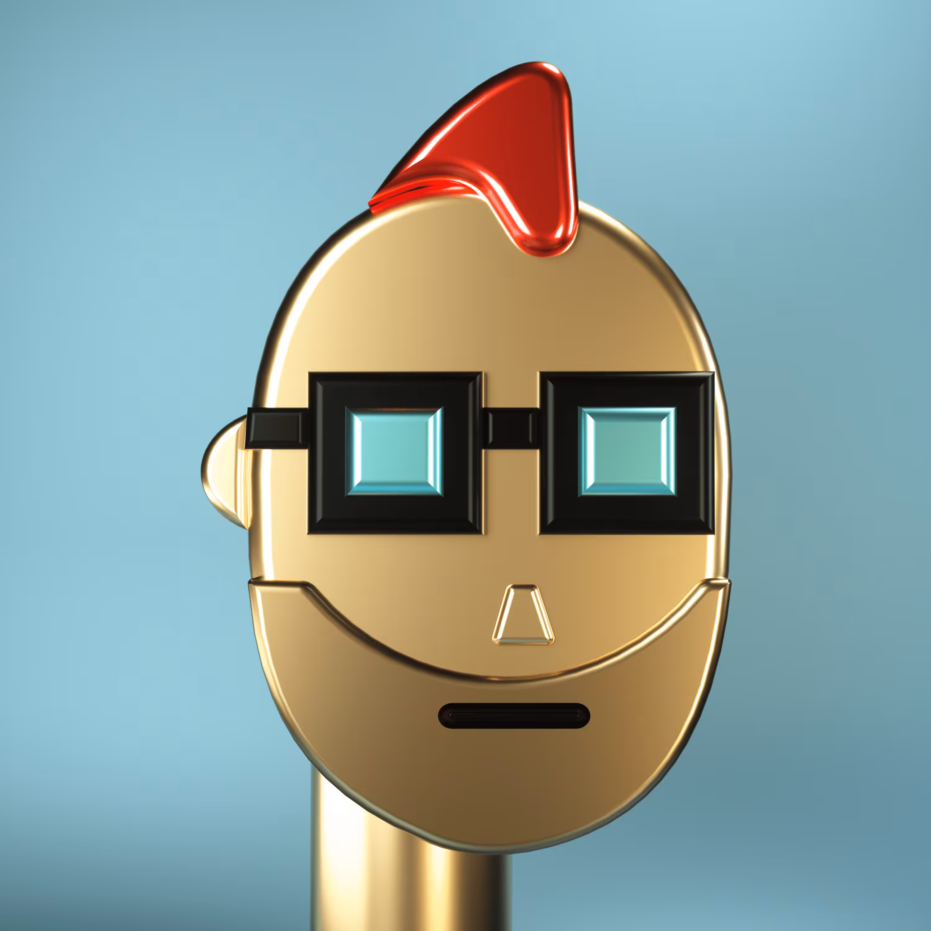 3D Chrome Punks: 3D Chrome Punk #0234