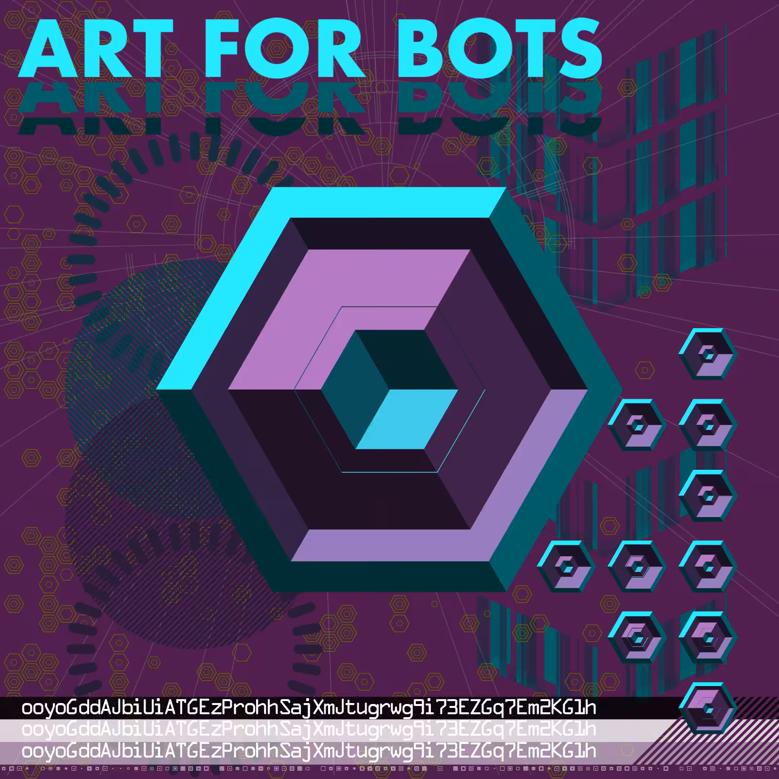 Hexagones - Art for Bots for Humans #3