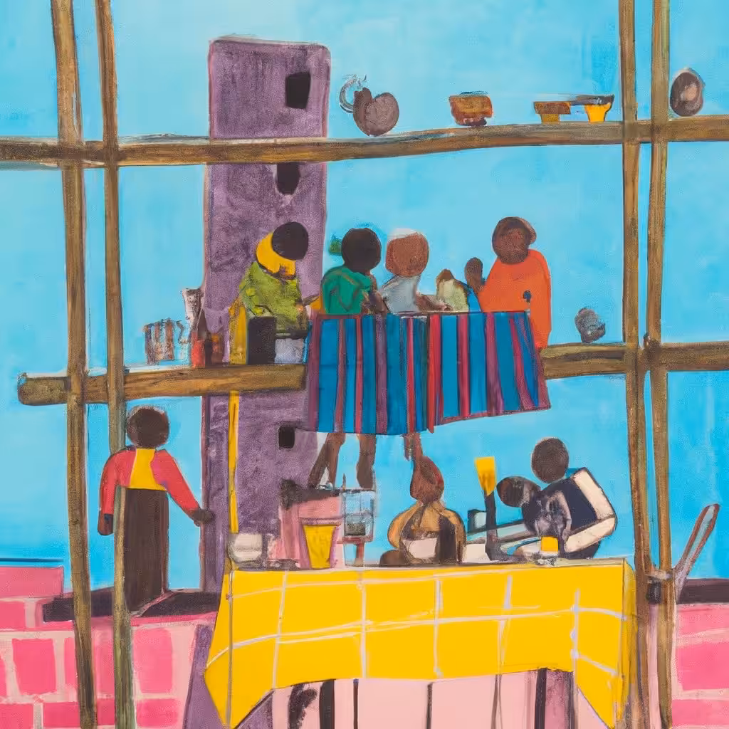 «dinner upon a scaffold #5» (2023)