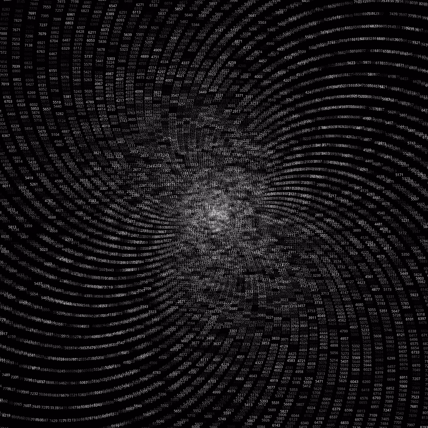 Polar Plot of Numbers #351
