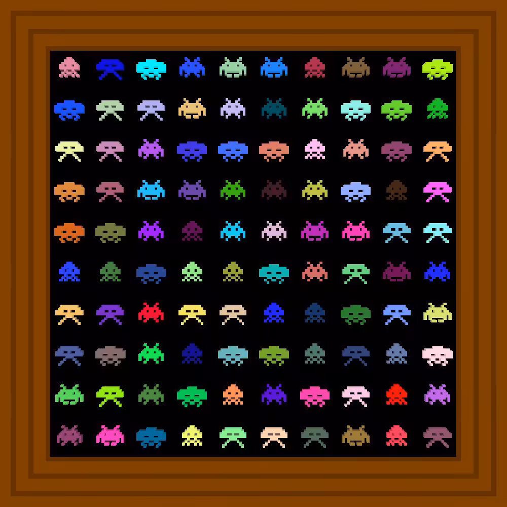 Space invaders :: Procedural Symbols (👾) #386/1000